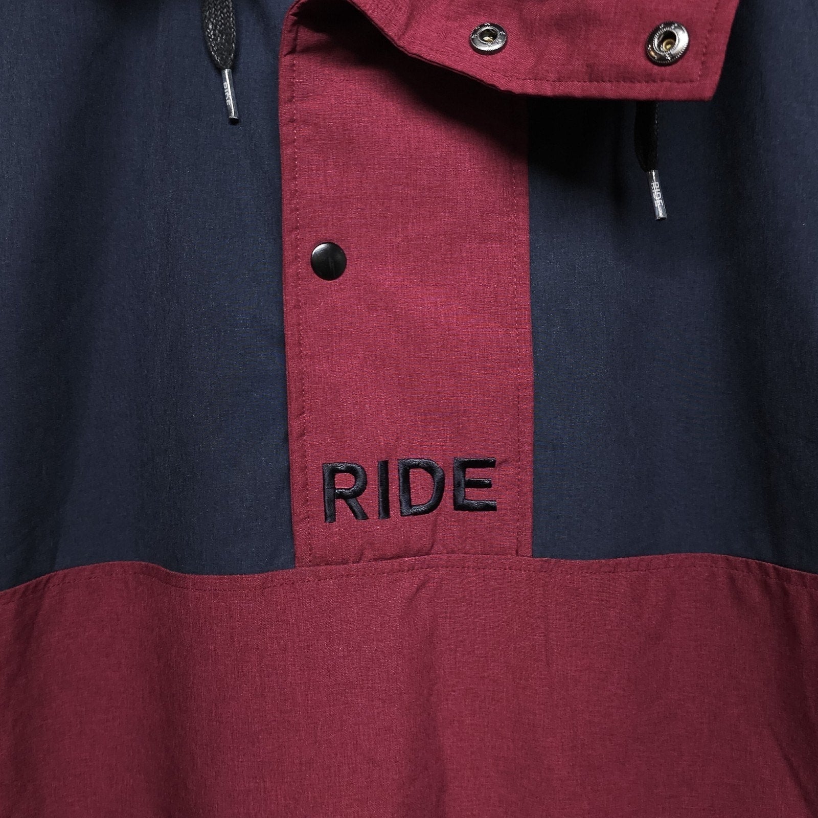Ride Jacket Snowboard Anorak 1/2 Zip Hood Winter Sport Ski Core Coat Adult L by RIDE