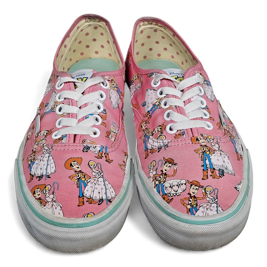Vans Disney Pixar Toy Story Woody & Bo Peep Authentic Sneakers Pink 10w/8.5m by VANS