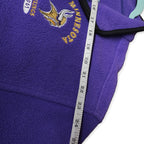 Vintage Minnesota Vikings Purple Embroidered Fleece Quarter Zip Sweatshirt XL by NFL