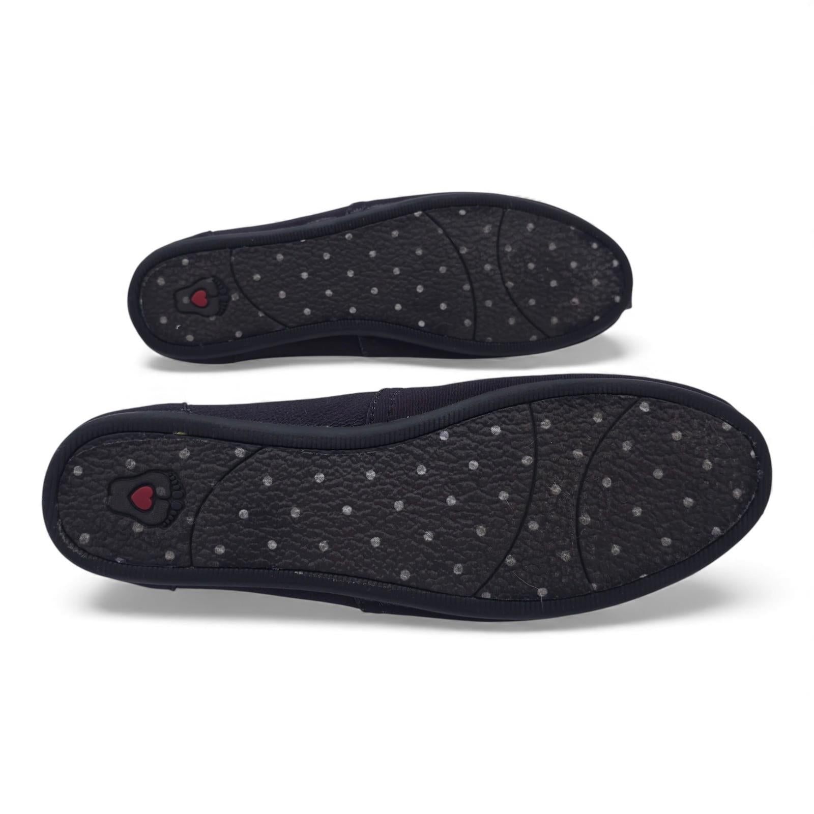 BOBS for Dogs French Bulldog Sugar Skull Canvas Slip On Shoes Women's Size 9.5