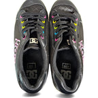 Vintage DC Shoes Low Top Sneakers Pink with Rainbow Eyelet Rare 10w/8.5m by DC Shoes