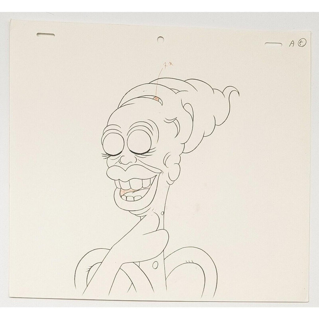 Real Ghostbusters Authentic Animation Production Cel & Drawing - Snarg Monster by Dic