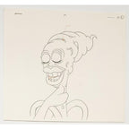 Real Ghostbusters Authentic Animation Production Cel & Drawing - Snarg Monster by Dic