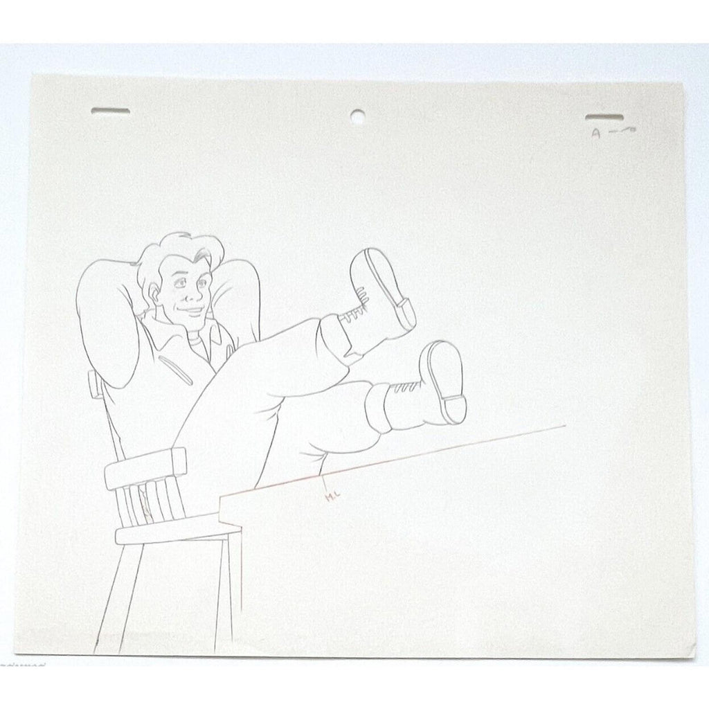 Real Ghostbusters Authentic Animation Production Cel & Drawing Dr. Peter Venkman by Dic