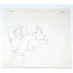 Real Ghostbusters Authentic Animation Production Cel & Drawing Dr. Peter Venkman by Dic
