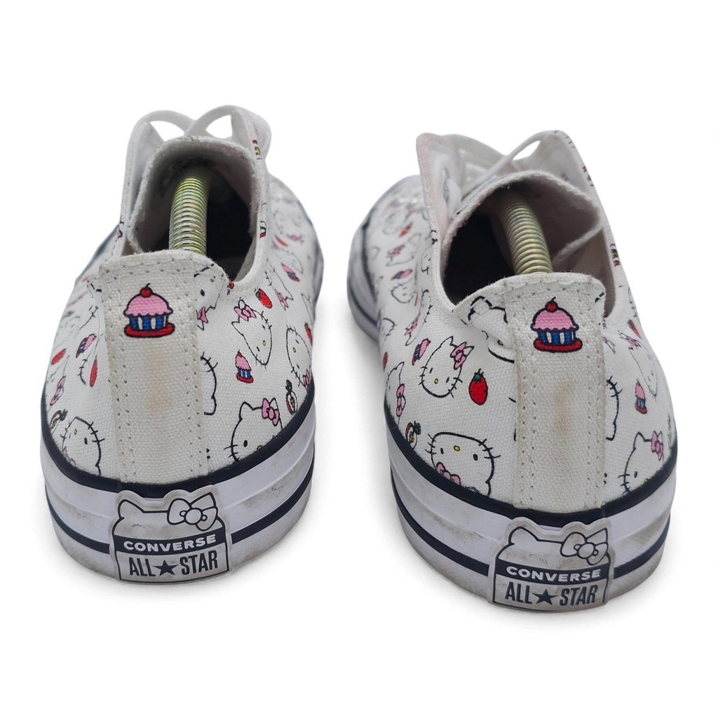 Converse Chuck Taylor All Star Low Top Hello Kitty White Sneakers Womens Size 10
