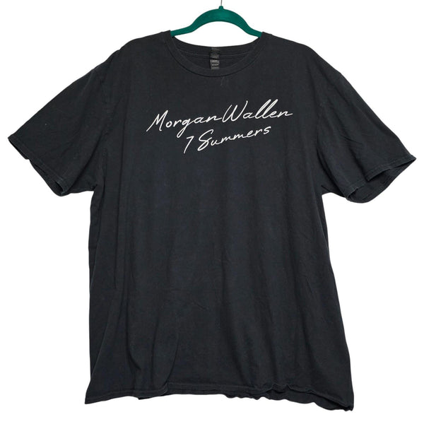 Morgan Wallen 7 Summers T-Shirt Country Music Black - Anvil 2XL