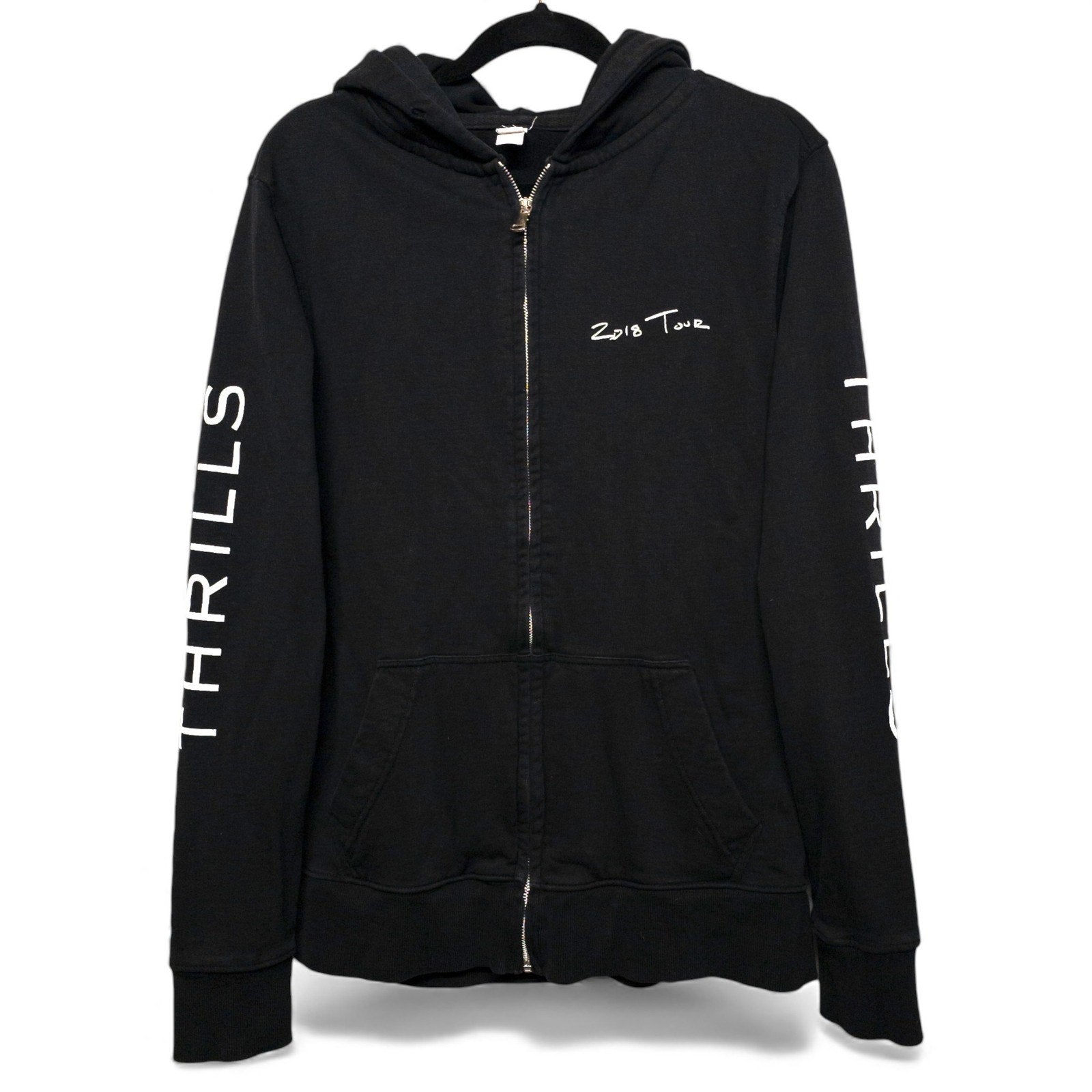 Sam Smith 2018 Thrills Tour Black Zip Up Hoodie - L by Smith
