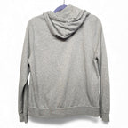 Nike Grey/Red Glitter Swoosh Funnel-Neck Fleece Hoodie Women’s - M by Nike