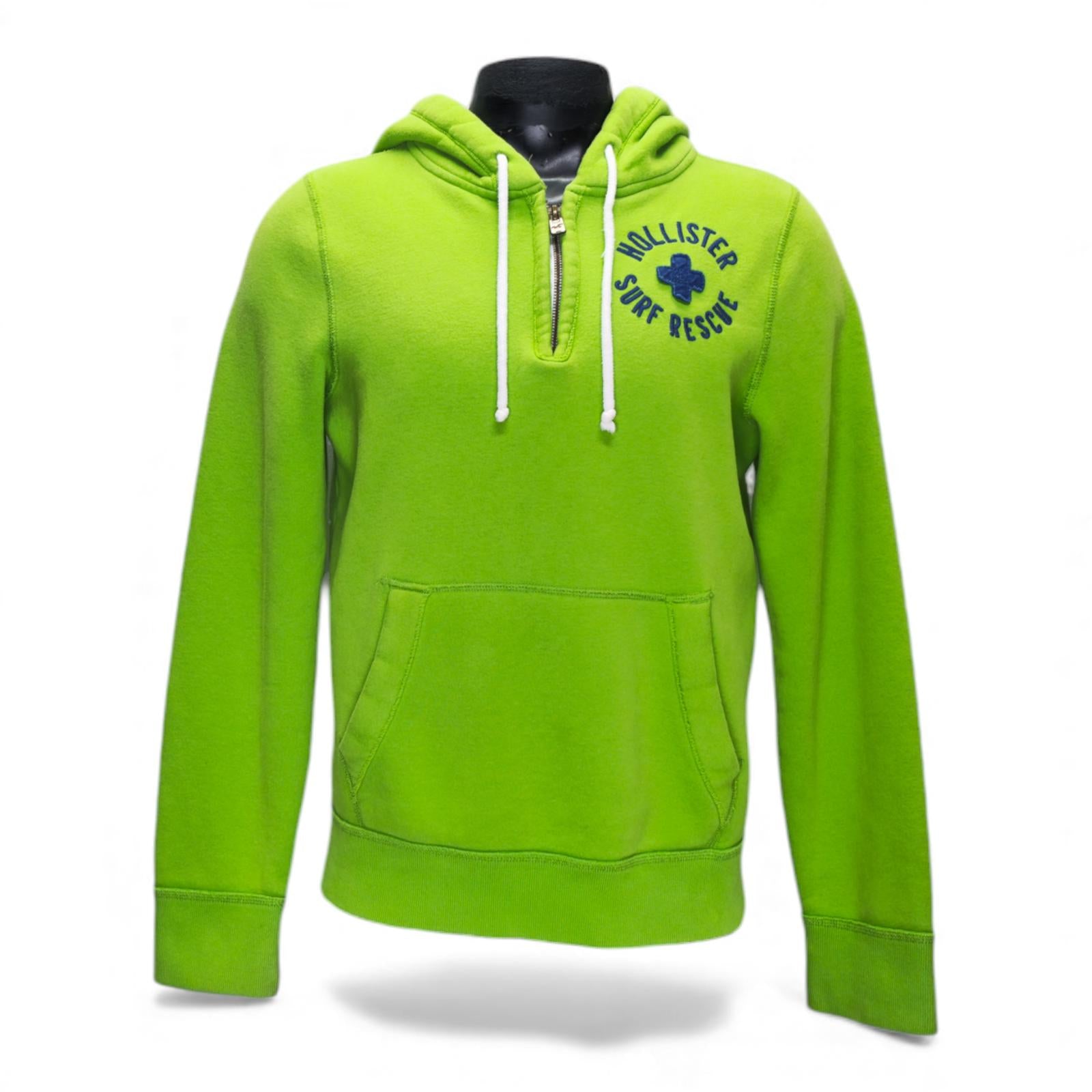 Hollister Women's Lime Green Surf Rescue Hoodie - M
