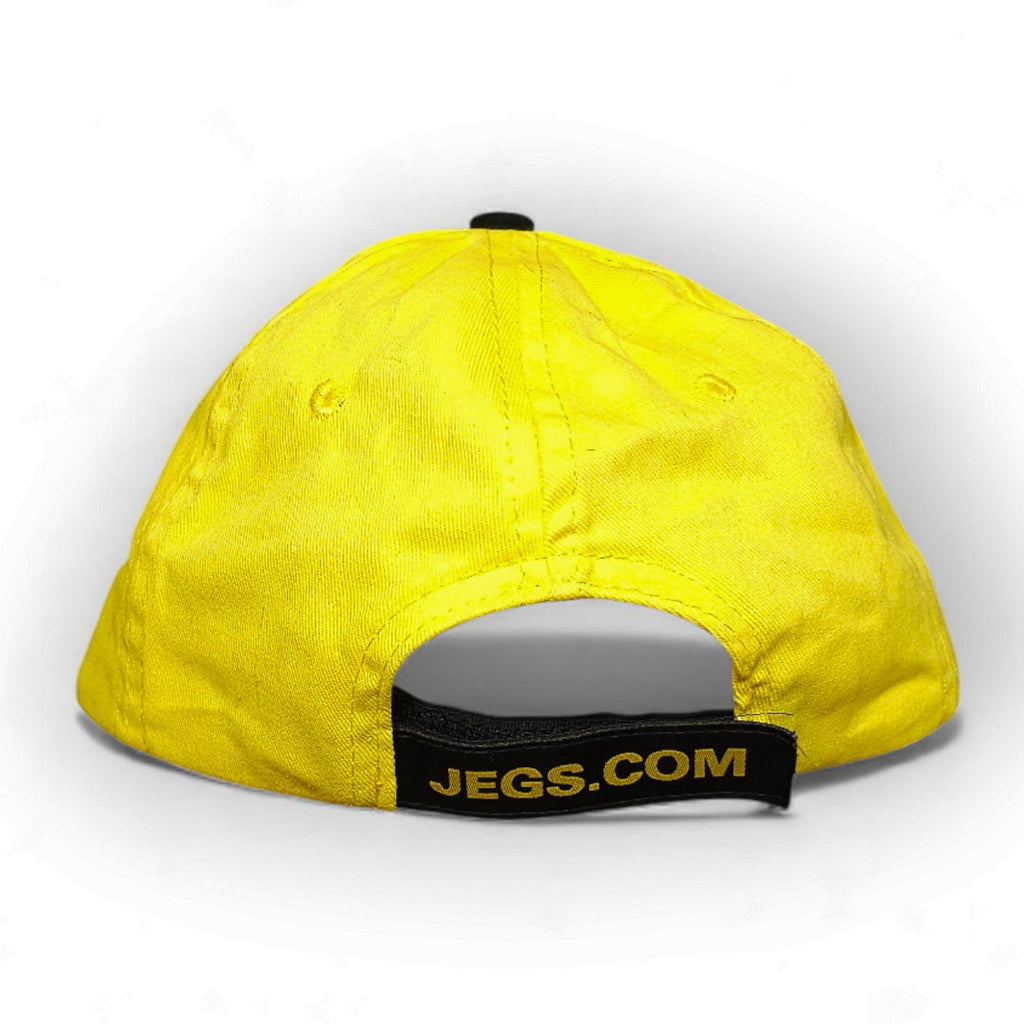 JEGS High Performance Automotive Parts Adjustable Ball Cap Hat Black & Yellow by JEGS