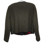 Vintage GEIGER Sweater Cardigan Tyrol Boiled Pure Wool Button Green Womens 42 by Geiger