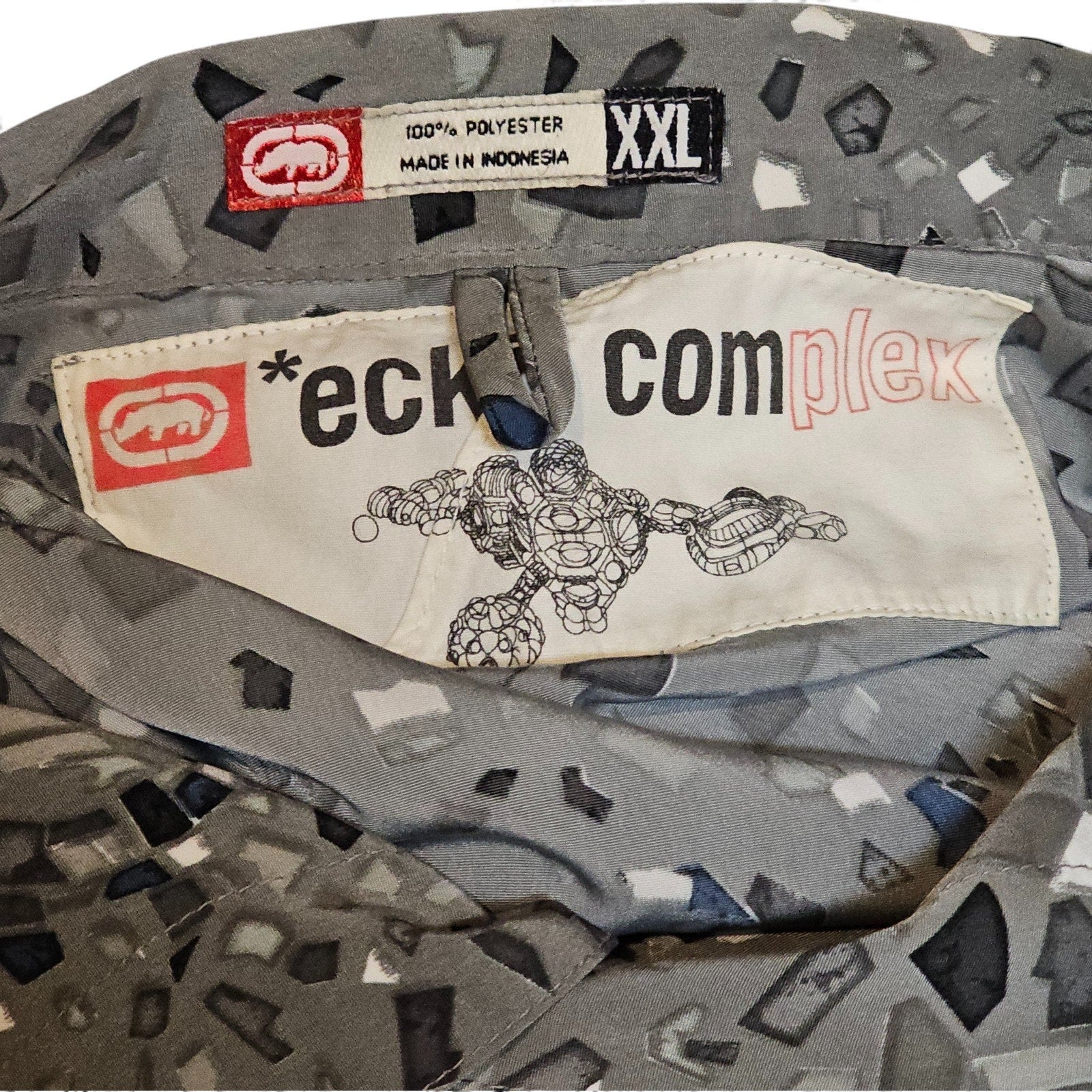Ecko Unltd Complex Button Down Geometric Gem Stone All Over Print Shirt Size XXL by Ecko Unltd.