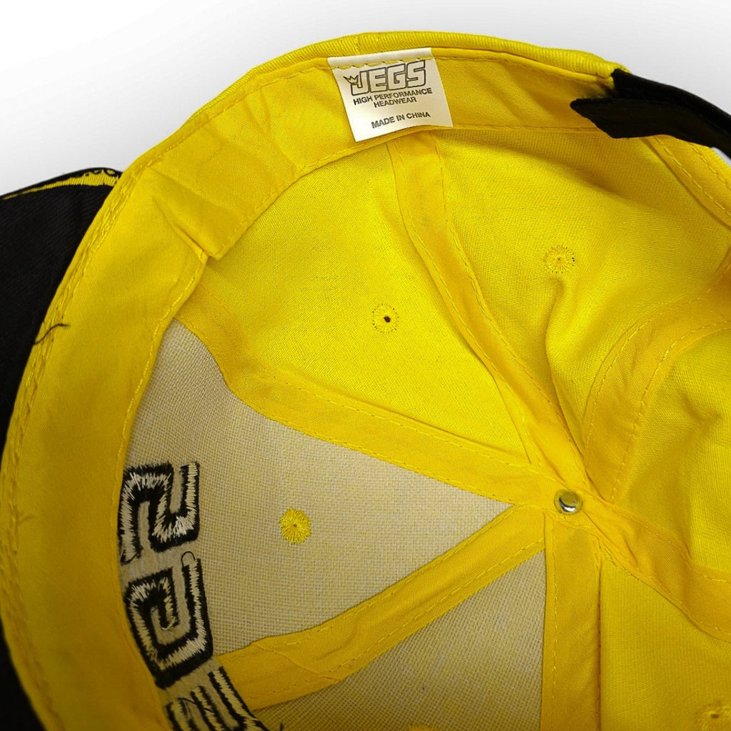 JEGS High Performance Automotive Parts Adjustable Ball Cap Hat Black & Yellow by JEGS