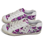 Vintage DC Shoes Low Top Sneakers Purple Print Rare 10w/8.5m by DC Shoes