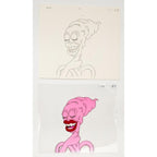Real Ghostbusters Authentic Animation Production Cel & Drawing - Snarg Monster by Dic