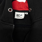 Cummins Men’s 1/4 Zip Up Hoodie Black Red Fleece BDA - M by Cummins