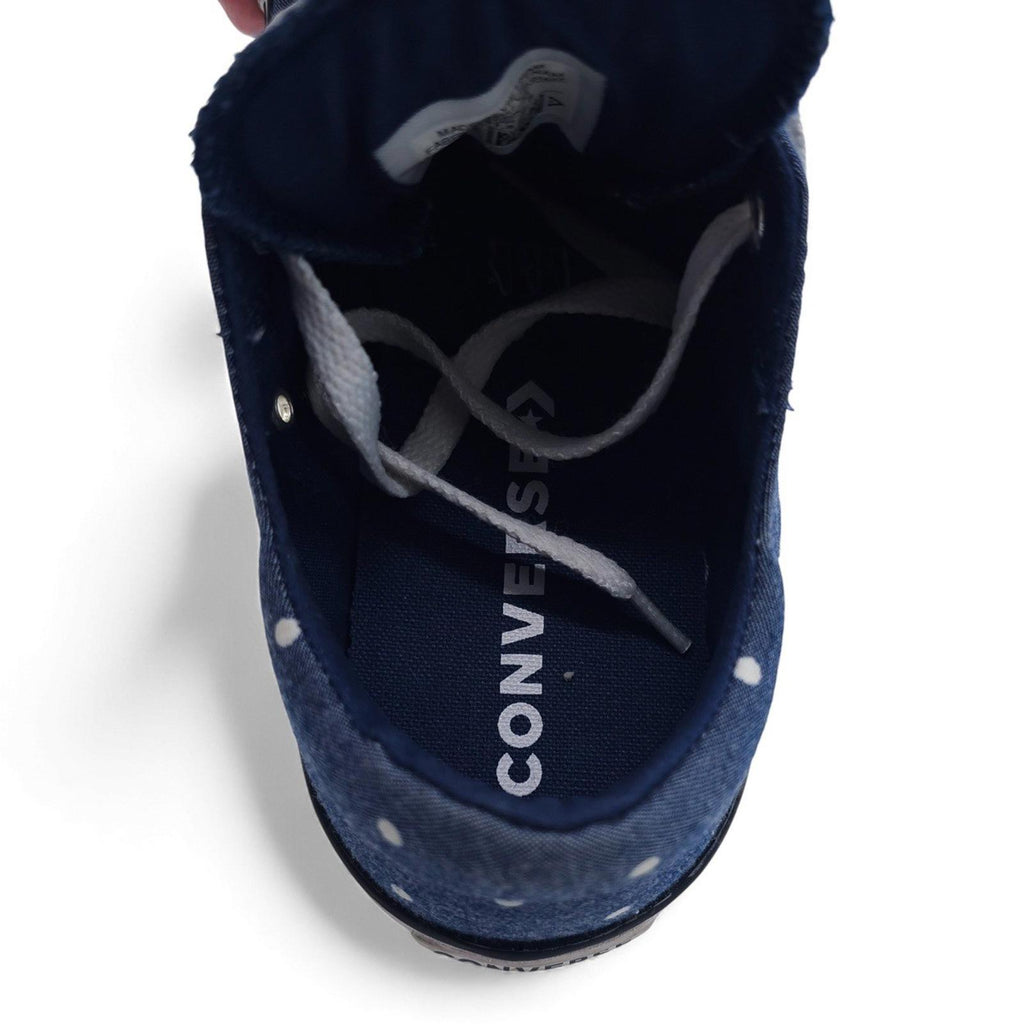 Converse Chuck Taylor All Star Low Top Polka Dot Denim Sneakers Women's Size 10