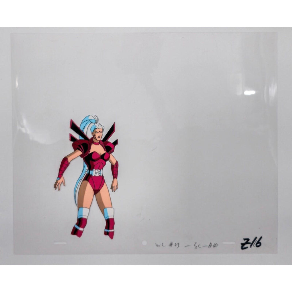 WILDCATS Authentic Animation Production Cel & Drawing Zealot by Dic