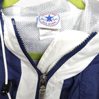Vintage Converse All Star Windbreaker Blue White Jacket Adult M by Converse