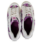 Vintage DC Shoes Low Top Sneakers Purple Print Rare 10w/8.5m by DC Shoes