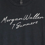 Morgan Wallen 7 Summers T-Shirt Country Music Black - Anvil 2XL by Anvil