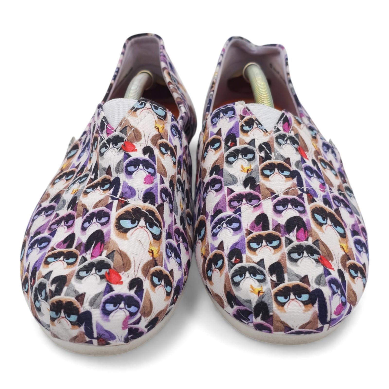 BOBS x Grumpy Cat Slip On Shoes Memory Foam Loafers Womens Size 9.5