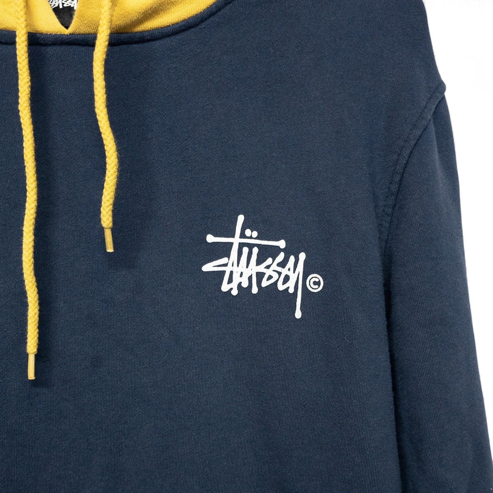 Vintage 00s Stussy Faded Big Logo Rare Made in USA Hoodie Size S by Stussy