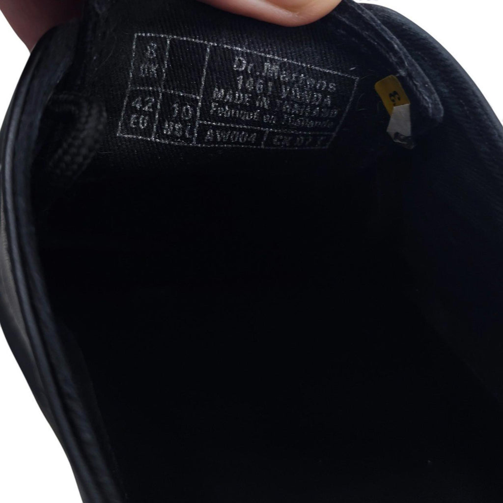 Dr Martens 1461 Black Leather Rose Embroidered Lace Up Oxford Shoes Womens 10 US