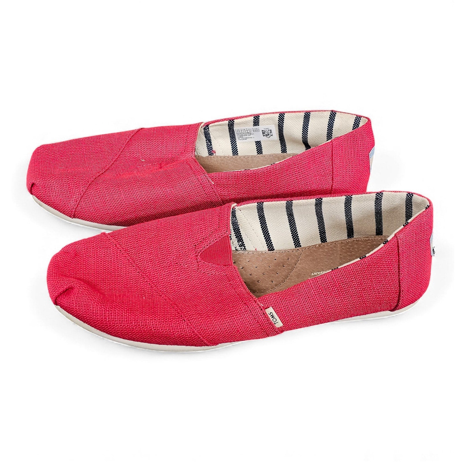 TOMS Shoes Alpargata Cloudbound Flat Red Fabric - Womans 9.5 by TOMS