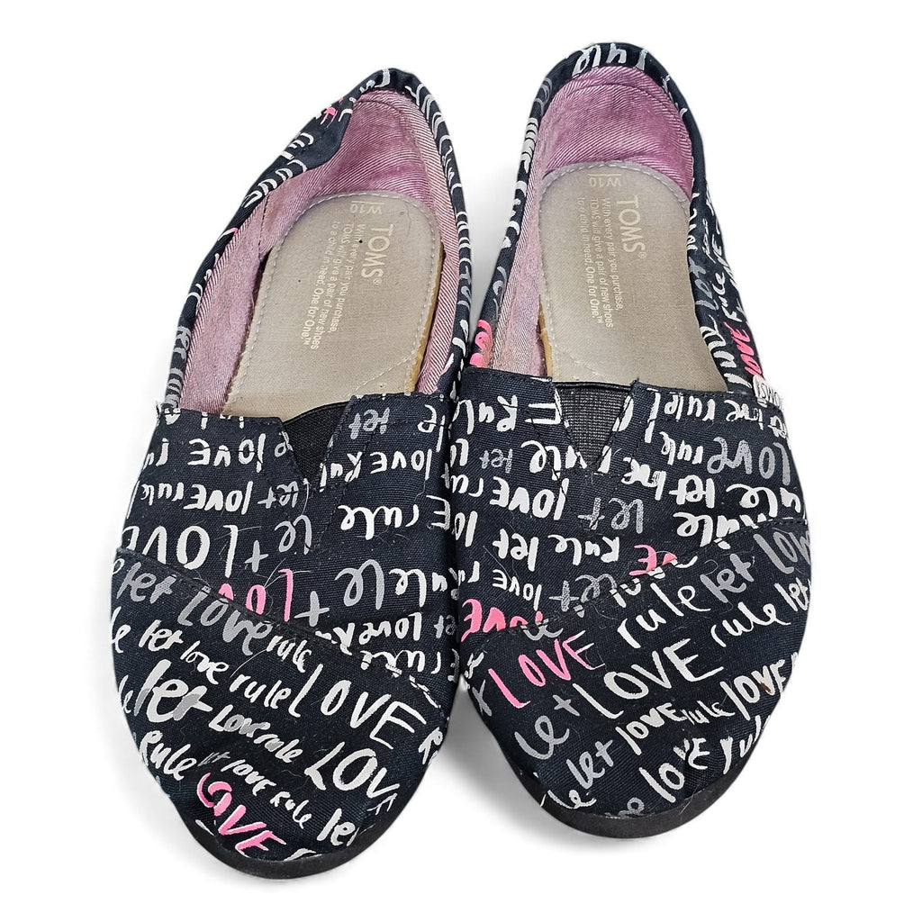 TOMS Shoes Alpargata Let LOVE Rule Special Edition - Womans 10 by TOMS