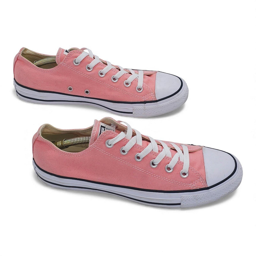 Converse Chuck Taylor All Star Low Top Coral Canvas Sneakers Womens Size 10
