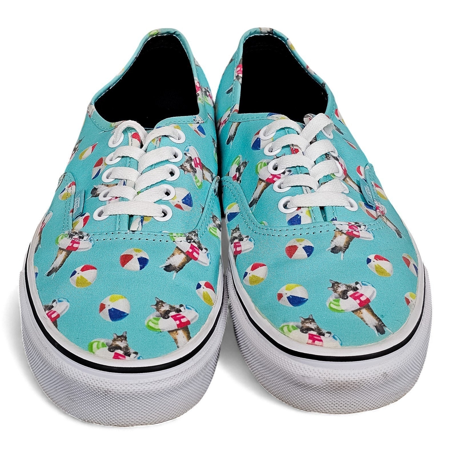 Vans Cat Print Lifesaver Pool Party Cat Aqua Blue 10w/8.5m by VANS