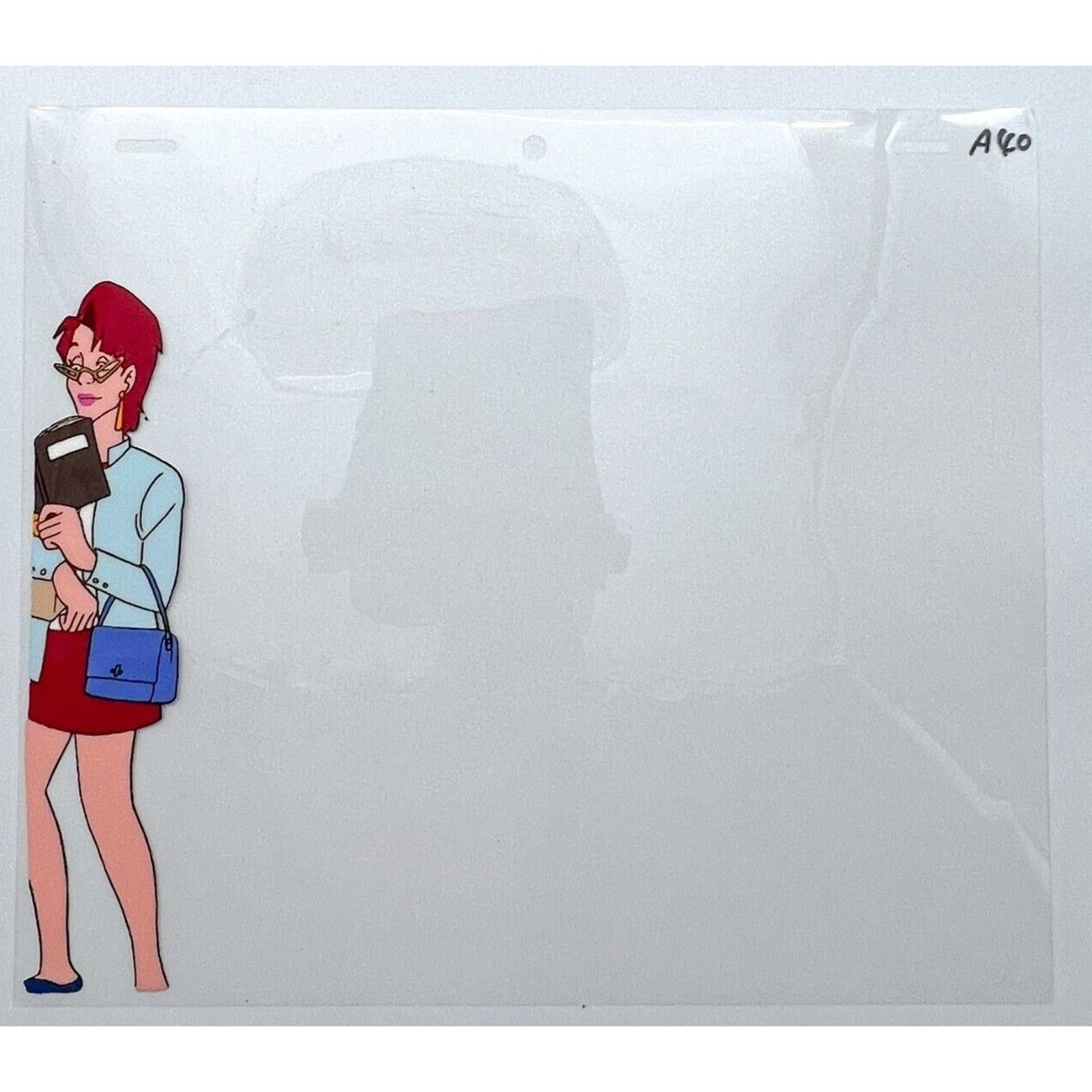 Real Ghostbusters Authentic Animation Production Cel Janine Melnitz A40 by Dic