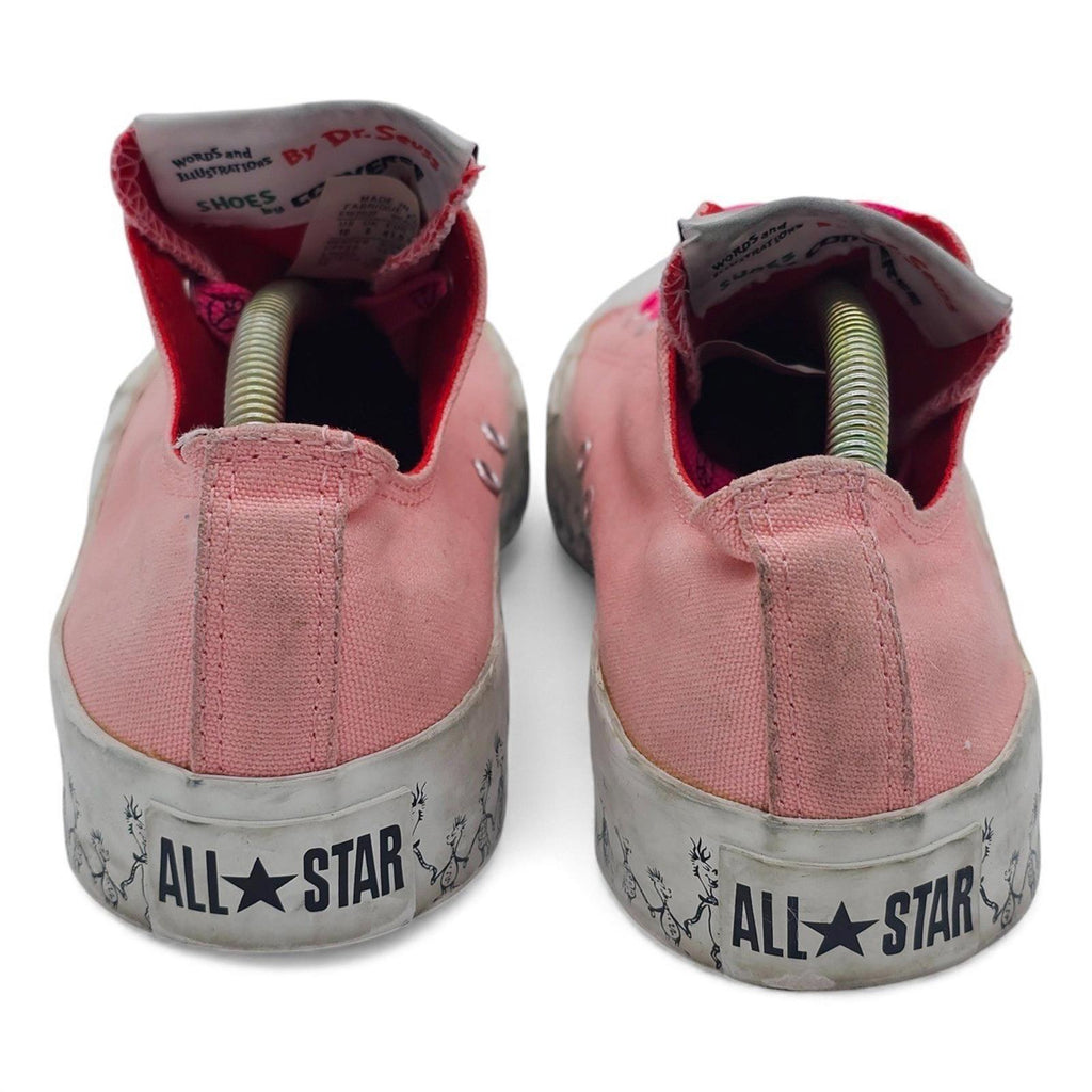 Converse Chuck Taylor All Star Low Top Dr Seuss The Grinch Pink Lace Up Women 10