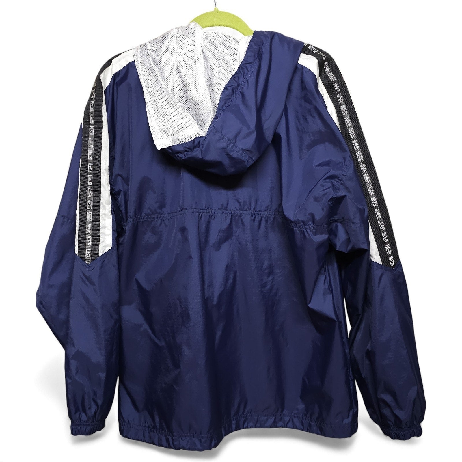 Vintage Converse All Star Windbreaker Blue White Jacket Adult M by Converse