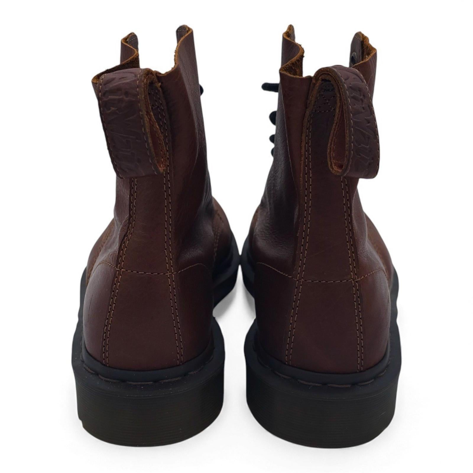 Dr Martens 1460 Pascal Smooth Leather Lace Up Ankle Boots Brown Size Mens 9 US