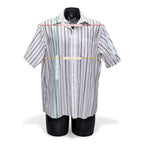 Vintage American Edition Men's Wrinkle-Free Casual Short Sleeve Shirt Striped by American Edition
