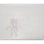 WILDCATS Authentic Animation Production Cel & Drawing Zealot by Dic