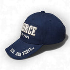 Veteran US Air Force Embroidered Eagle Logo USA White Blue Adjustable Cap by Air Force