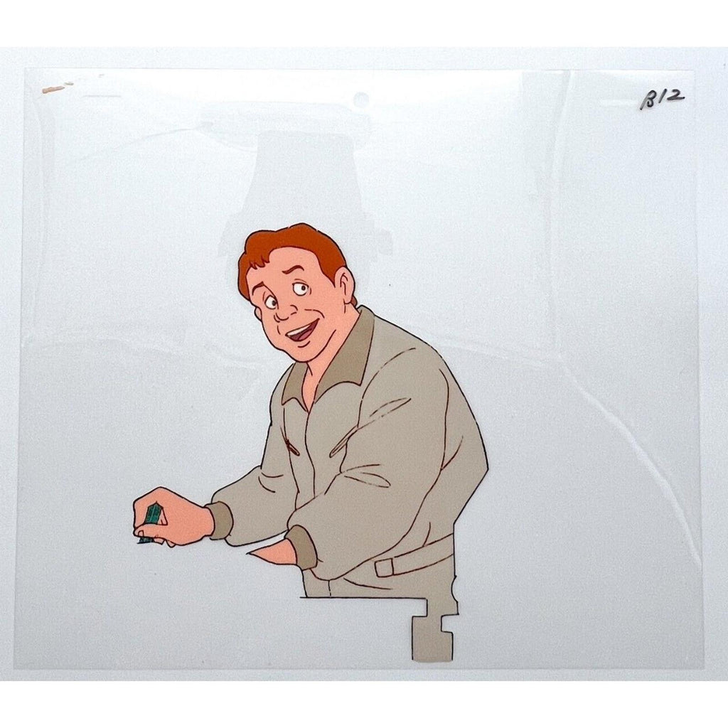 Real Ghostbusters Authentic Animation Production Cel & Drawing Ray Stantz B12 by Dic