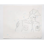 Savage Dragon Authentic Animation Production Cel & Drawing The Savage Dragon by Savage Dragon