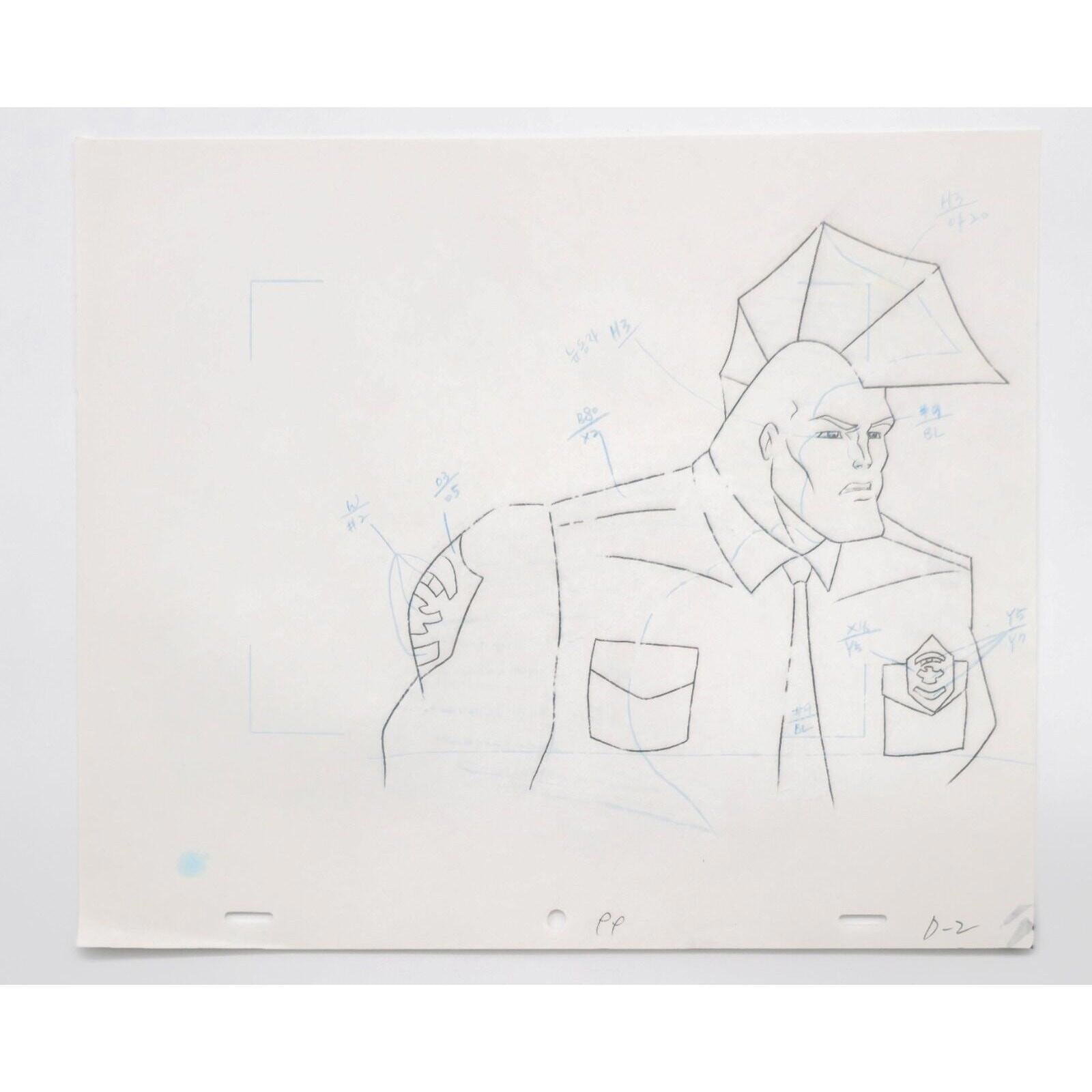 Savage Dragon Authentic Animation Production Cel & Drawing The Savage Dragon by Savage Dragon