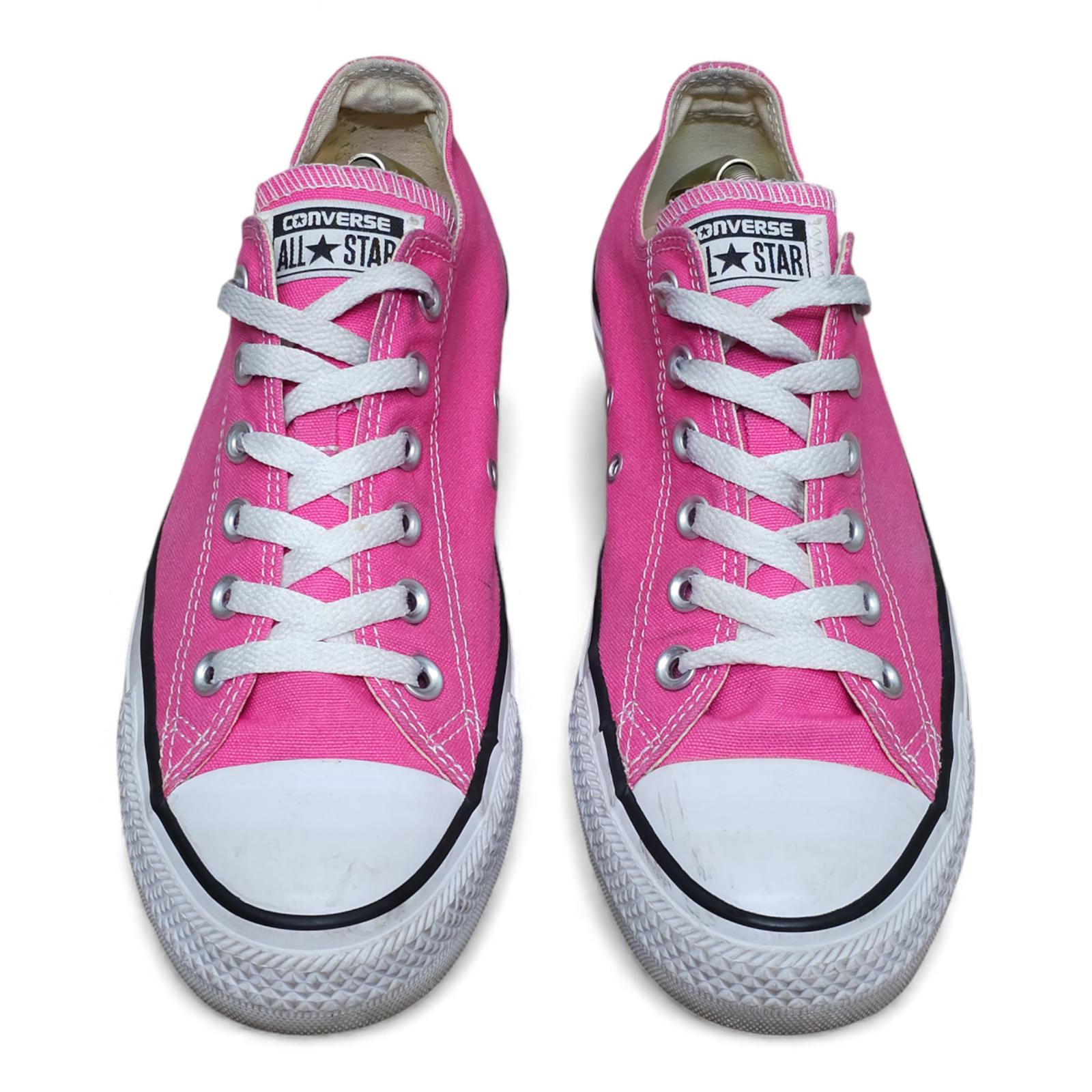 Converse All Star Low Top Pink Canvas Sneakers - Size 8M / 10W