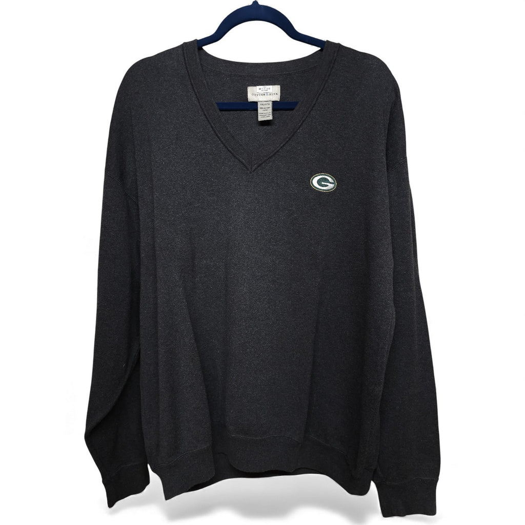 Green Bay Packers Cutter & Buck Tri-Blend V-Neck Pullover Sweater Adult XXL by Cutter & Buck