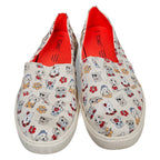 TOMS Shoes Cupsole Canvas OrthoLite Natural Tropical Dog Print - Womans 9.5 by TOMS