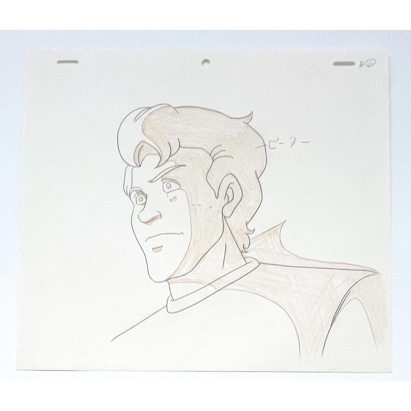 Real Ghostbusters Authentic Animation Production Cel & Drawing Dr. Peter Venkman by Dic