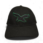 Men's New Era Black Throwback Philadelphia Eagles 9FORTY Adjustable Hat by New Era