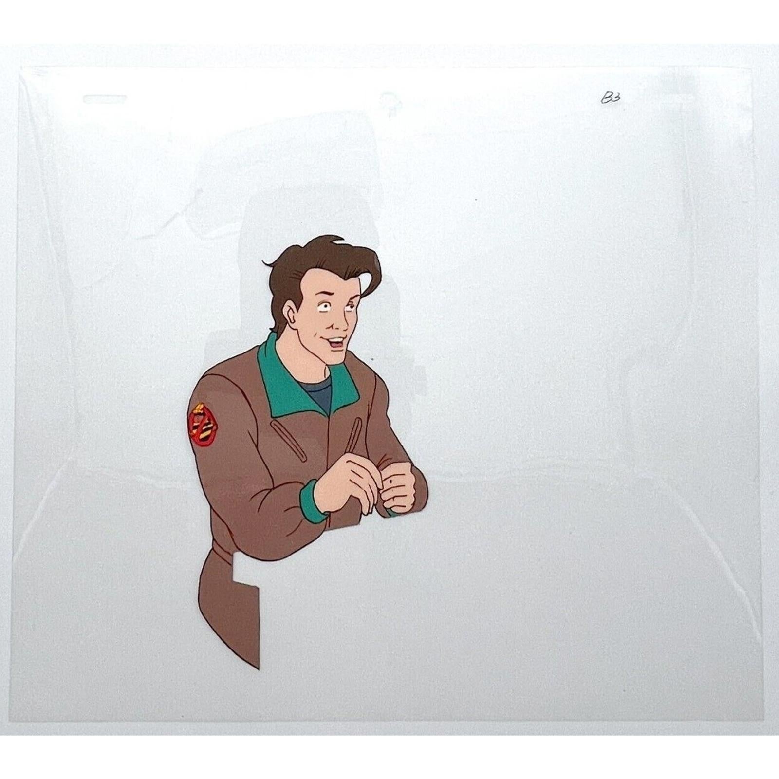 Real Ghostbusters Authentic Animation Production Cel & Drawing Dr. Peter Venkman by Dic