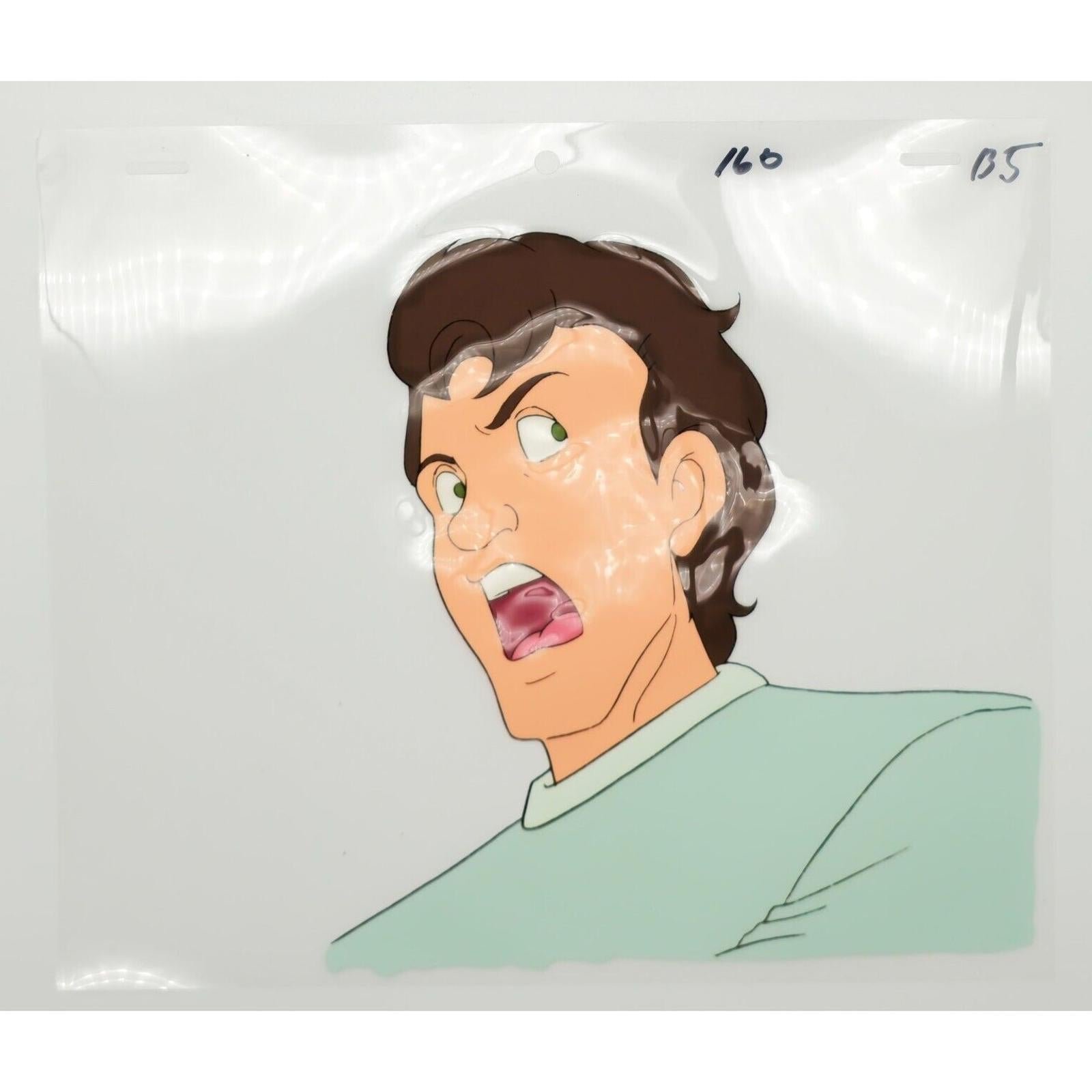 Real Ghostbusters Authentic Animation Production Cel & Drawing Dr. Peter Venkman by Dic